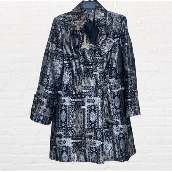 Christopher & Banks metallic silver and black jacket - Picture 6 of 8